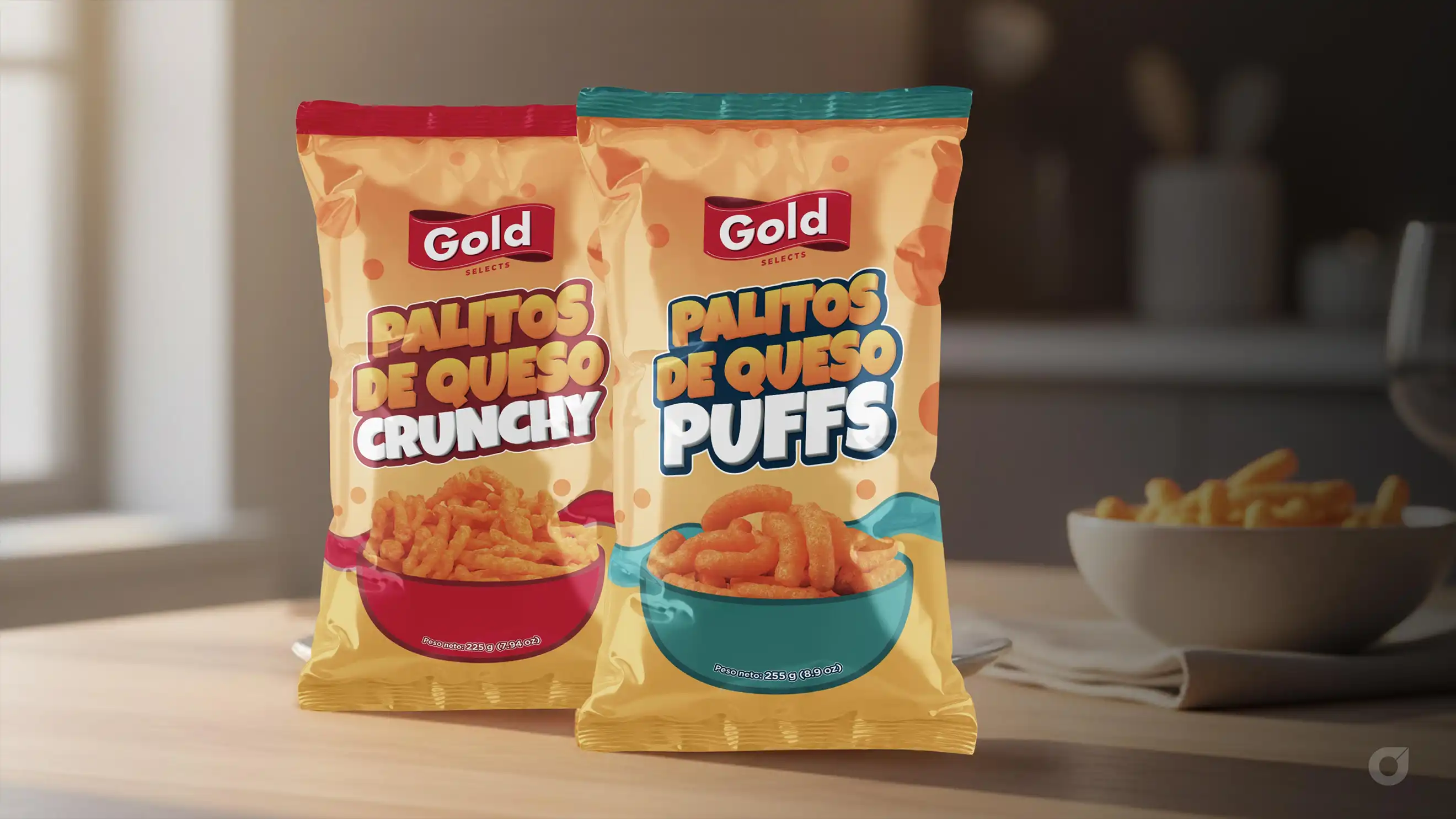 Diseño de empaque para Palitos de Queso.